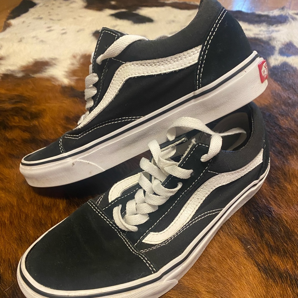 Black Vans, size 7.5 in women’s